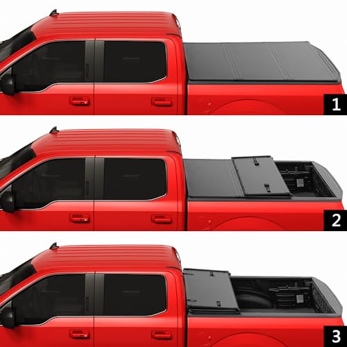 CARMOCAR Tri-Fold Tonneau Cover for Ford F-150