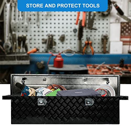 60" Heavy Duty Aluminum Truck Tool Box - Black