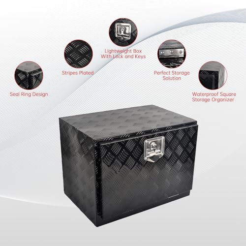 24'' Heavy Duty Aluminum Underbody Truck Box with T-Handle