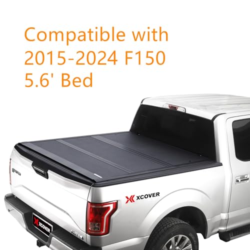 Xcover Low Profile Hard Folding Tonneau Cover for F150