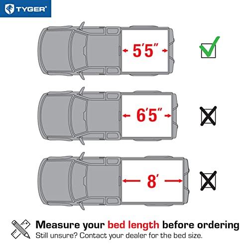Tyger Auto T1 Roll-up Tonneau Cover for Toyota Tundra