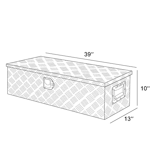 39" Heavy Duty Aluminum Tool Box with Side Handle