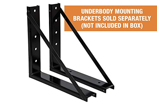 Black Steel Underbody Truck Box with T-Handle Latch