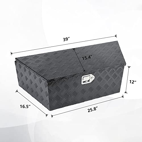 39" Heavy Duty Aluminum Tool Box for Pick Up Truck