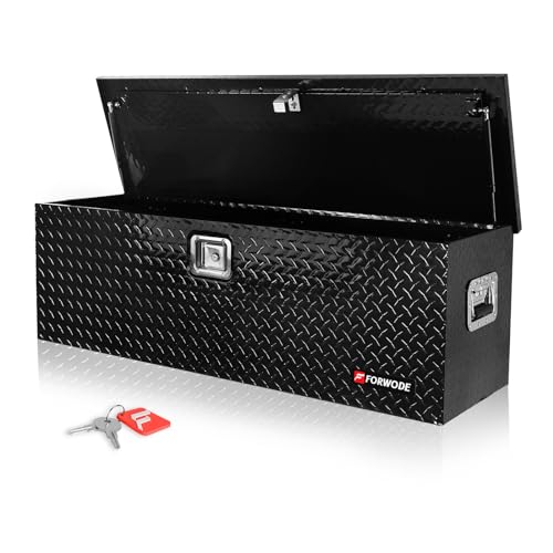 FORWODE 48" Aluminum Truck Tool Box - Black