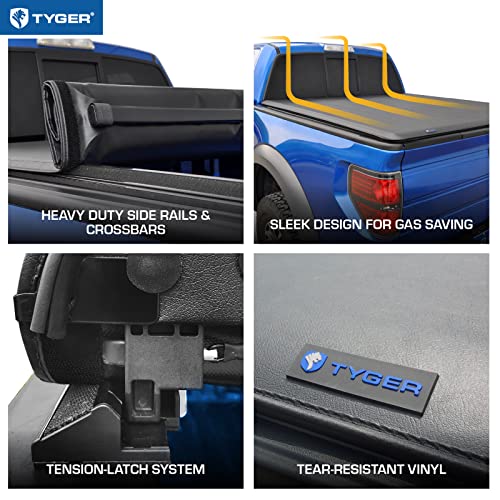 Tyger Auto T1 Roll-up Tonneau Cover for Toyota Tundra
