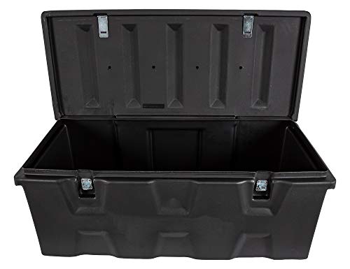 Black Poly All-Purpose Truck Chest, Contractor Toolbox Organizer