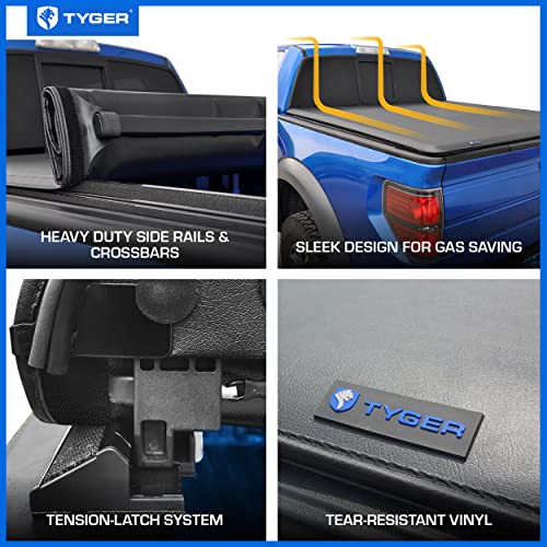 Tyger Auto T1 Soft Roll-up Tonneau Cover Silverado/Sierra