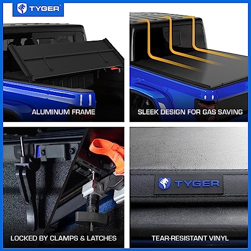 Tyger Auto Soft Tri-fold Tonneau Cover Jeep Gladiator