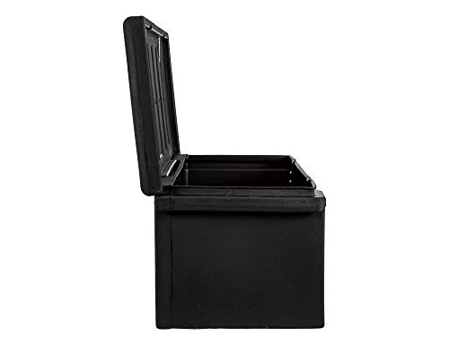 Black Poly All-Purpose Truck Chest, Contractor Toolbox Organizer