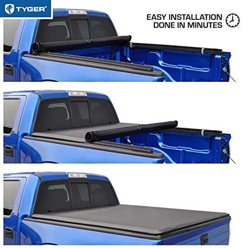 Tyger Auto T1 Roll-up Tonneau Cover for Toyota Tundra