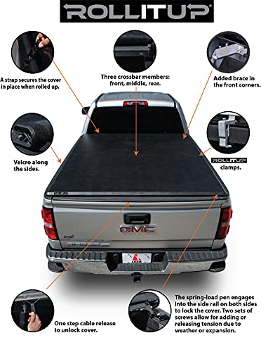 LEER Soft Roll Up Tonneau Cover for GM Trucks