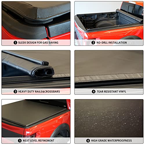 Soft Roll Up Tonneau Cover for Chevy Silverado/Sierra