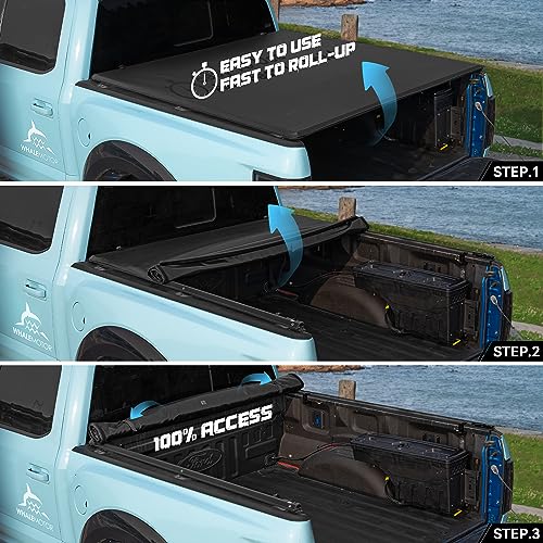 Dodge Ram 1500 Tonneau Cover, 5.7 ft, Soft Roll-Up