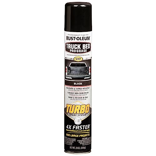 Black Rust-Oleum 340455 Truck Bed Spray Coating 24oz