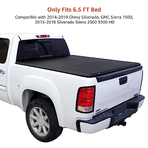 Soft Roll Up Tonneau Cover for Chevy Silverado/Sierra