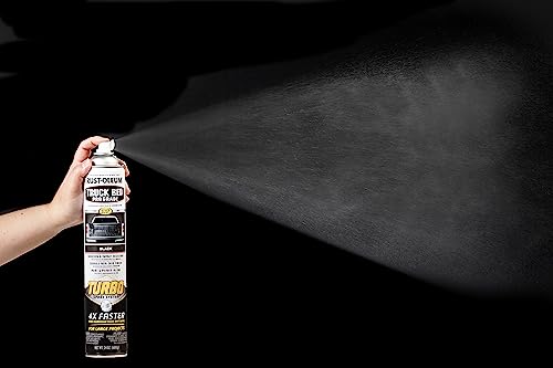 Black Rust-Oleum 340455 Truck Bed Spray Coating 24oz
