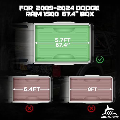 Dodge Ram 1500 Tonneau Cover, 5.7 ft, Soft Roll-Up