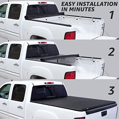 Soft Roll Up Tonneau Cover for Chevy Silverado/Sierra