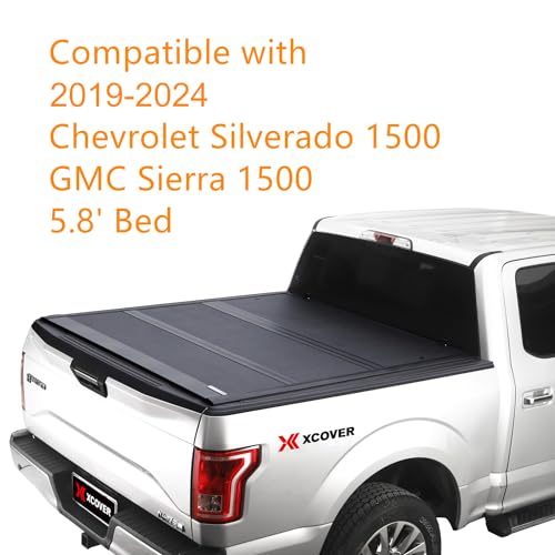 Xcover Low Profile Hard Folding Tonneau for Chevy/GMC