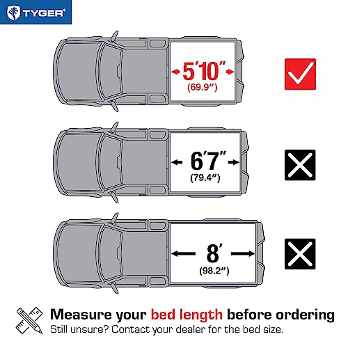 Tyger Auto T3 Soft Tri-fold Truck Bed Cover
