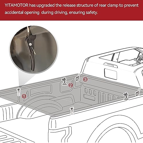 YITAMOTOR Tri-Fold Tonneau Cover for Nissan Frontier