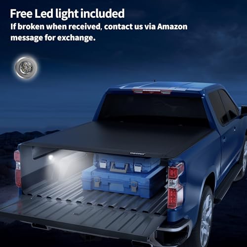OEDRO Soft Trifold Tonneau Cover for Dodge Ram 1500