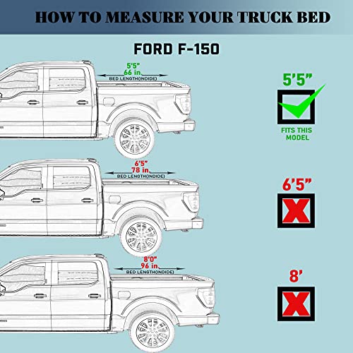 Calffree Hard Tri-Fold Cover for Ford F150 - 5'5" Bed