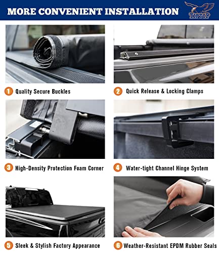 Soft Roll-Up Tonneau Cover for 2022-2024 Ford Maverick