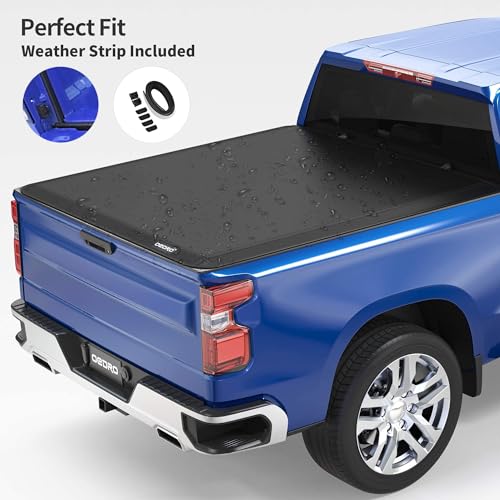OEDRO Soft Trifold Tonneau Cover for Dodge Ram 1500