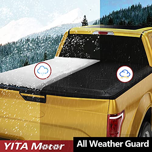 YITAMOTOR Soft Roll Up Truck Bed Tonneau Cover - Chevy Colorado/GMC Canyon 5.2 ft Bed
