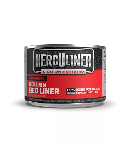 Black J-B Weld HERCULINER Truck Bed Liner, 1qt