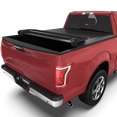 OEDRO Quad-Fold Soft Tonneau Cover for Ford F-150