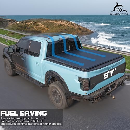 Dodge Ram 1500 Tonneau Cover, 5.7 ft, Soft Roll-Up