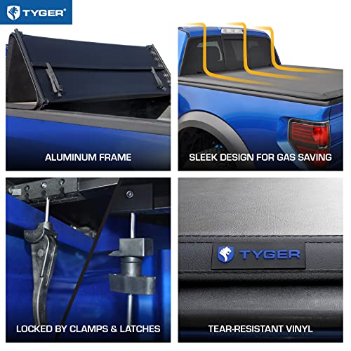 Tyger Auto T3 Soft Tri-fold Tonneau Cover - Honda Ridgeline