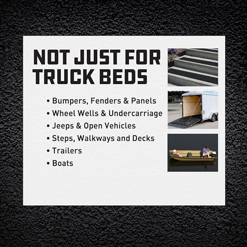 Black J-B Weld HERCULINER Truck Bed Liner, 1qt