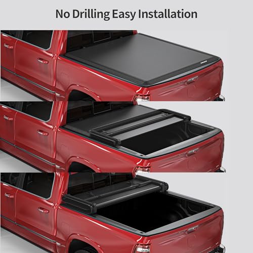 oEdRo Tri-Fold Tonneau Cover for 2019-2024 Chevy Silverado/GMC Sierra 1500
