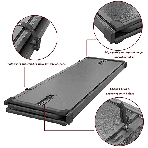 Professional FRP Hard Tri-Fold Tonneau Cover for Toyota Tacoma