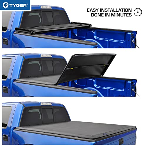 Tyger Auto T3 Soft Tri-fold Tonneau Cover - Honda Ridgeline