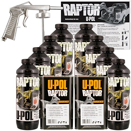 U-POL Raptor Black Spray-On Truck Bed Liner Kit