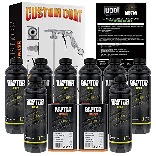 Black U-Pol Raptor Truck Bed Liner Kit with Gun