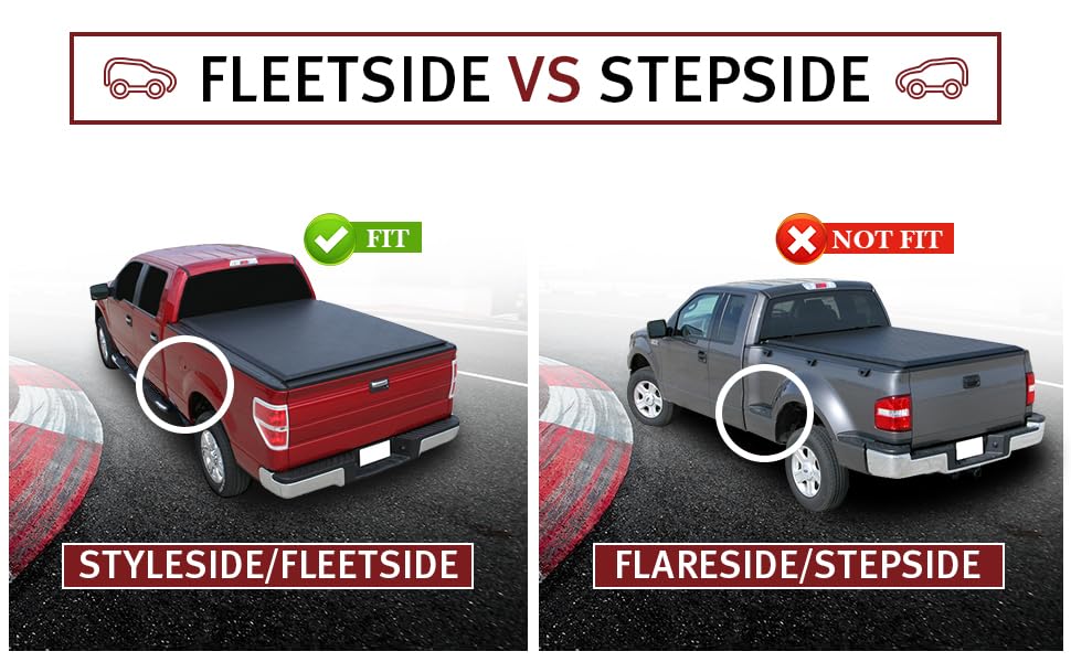 Soft Roll Up Tonneau Cover for Ford F-150