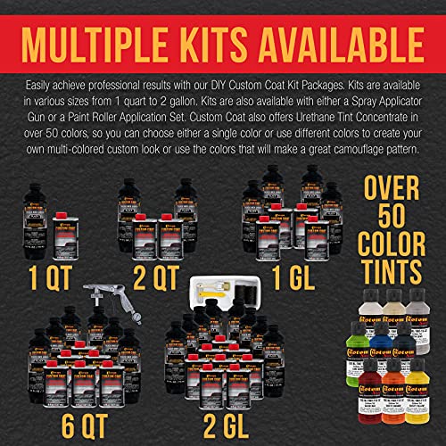 Black Urethane Spray-On Truck Bed Liner Kit Set with Gun