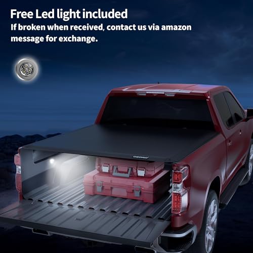 OEDRO Quad-Fold Soft Tonneau Cover for Ford F-150
