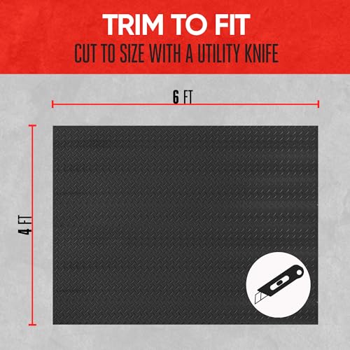 Motor Trend All Weather Rubber Truck Bed Mat