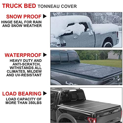 Professional FRP Hard Tri-Fold Tonneau Cover for Toyota Tacoma