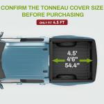 AUTOSAVER88 Tri-fold Soft Tonneau Cover for Ford Maverick