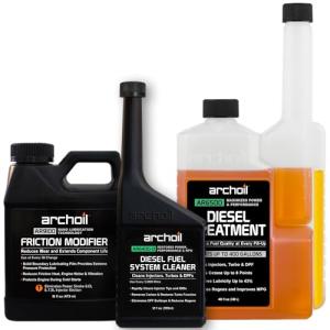 Archoil Ultimate Diesel Kit - Friction Modifier + Treatment + Fuel System Cleaner
