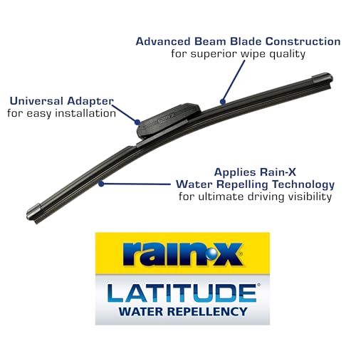 Rain-X Latitude 2-In-1 Water Repellent Wiper Blades - Pack of 2