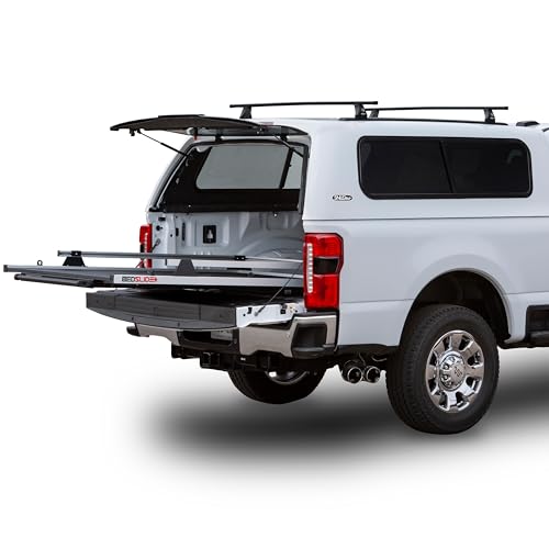 Bedslide 1000 Classic Sliding Truck Organizer, 75x48-Inch, Silver